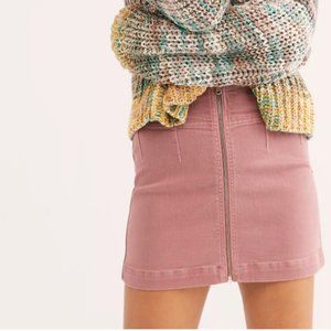 Free People Pink Mini Skirt